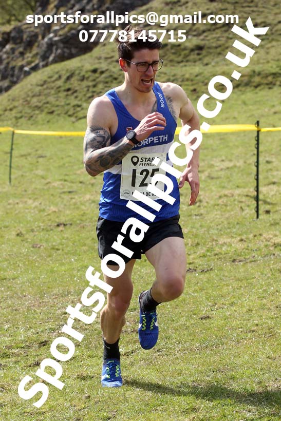 Masters men 2021 NECAA Cross Country Relays, Thornley Farm, Peterlee, Saturday, April 10th. Photo: David T. Hewitson/Sports for All Pics